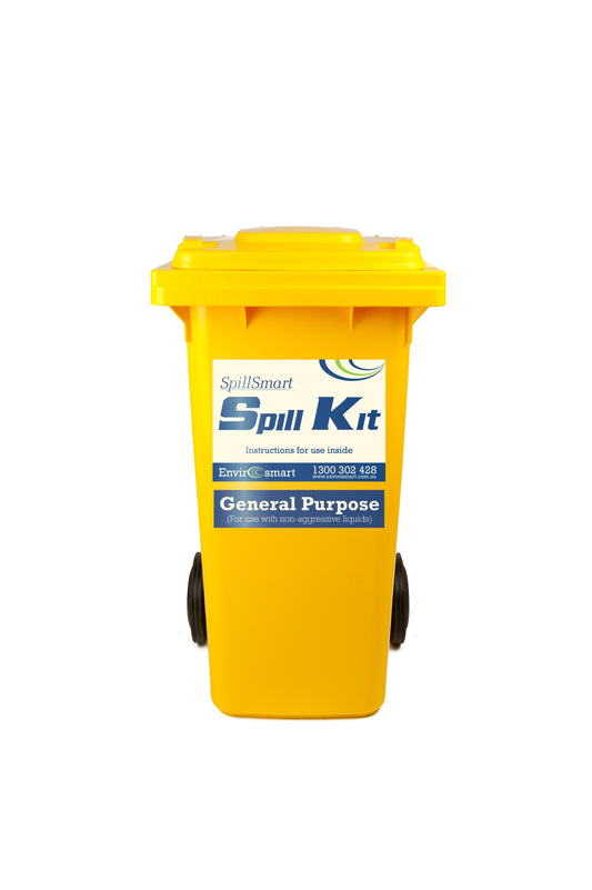 SpillSmart Spill Kits 120L General Purpose Wheelie Bin