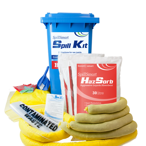 SpillSmart Hazchem Spill Kits 240L-Wheelie Bin